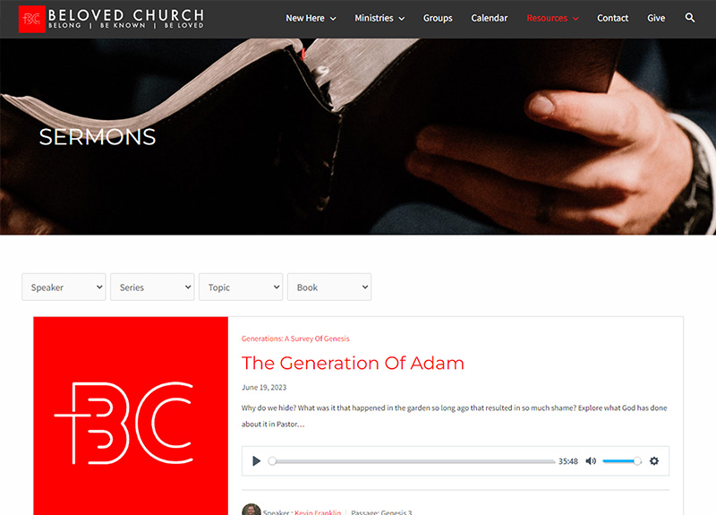 Beloved Church Site Build